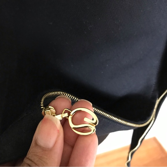 St. John Sport Marie Gray Black Jacket - Picture 5 of 6